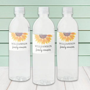 Family Reunion Floral Waterfles Etiket