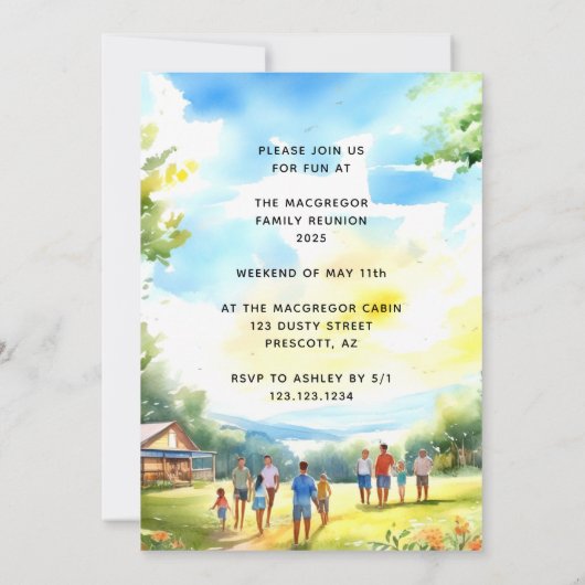 Family Reunion foto Kaart (Achterkant)