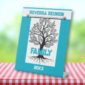 Family Reunion Fun!!  Custom Reunion  Reclamebord Met Voetstuk