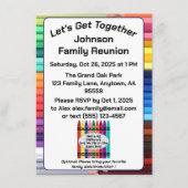 Family Reunion Fun Invitation Enclosure Card Informatiekaartje (Voorkant)