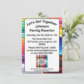 Family Reunion Fun Invitation Enclosure Card Informatiekaartje (Staand voorkant)