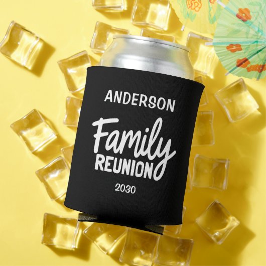 Family Reunion Fun Script Personalized Name Blikjeskoeler (Insitu Zomer)