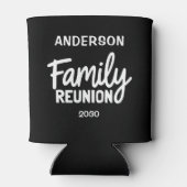Family Reunion Fun Script Personalized Name Blikjeskoeler (Achterkant)