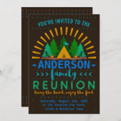 Family Reunion Funny Camping Summer Party Kaart (Voorkant / Achterkant)