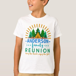 Family Reunion Funny Camping Sun Ray | Aangepaste T-shirt