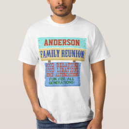 Family Reunion Funny Wooden Sign | Aangepaste naam T-shirt