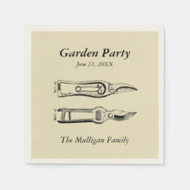 Family Reunion Garden Party Paper Napkins Servet