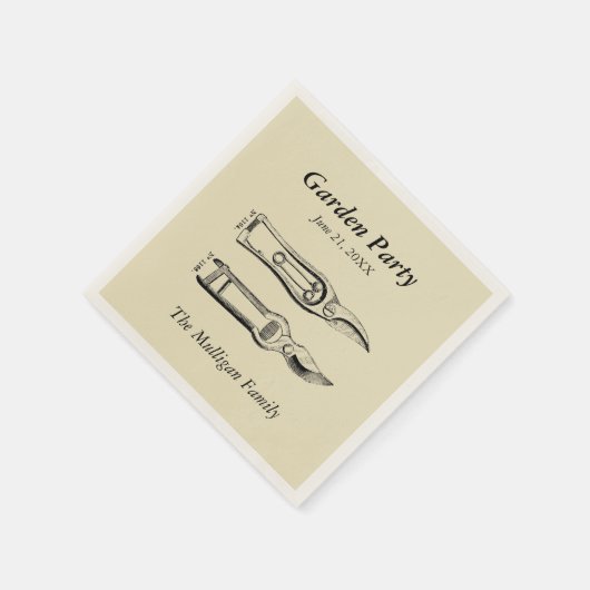 Family Reunion Garden Party Paper Napkins Servet (Hoek)