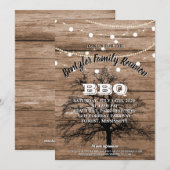 Family Reunion Genealogie BBQ Tree Gathering Kaart (Voorkant / Achterkant)