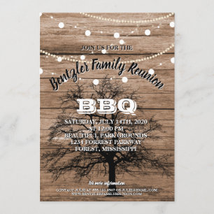 Family Reunion Genealogie BBQ Tree Gathering Kaart