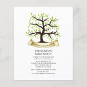 Family Reunion Genealogy Tree Invitation Briefkaar (Voorkant)