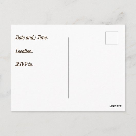 Family Reunion Gold Letter M Monogram Uitnodiging (Achterkant)