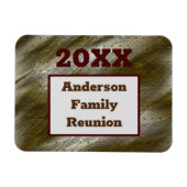 Family Reunion Gold Silver Abstract Keepomwille Magneet (Horizontaal)