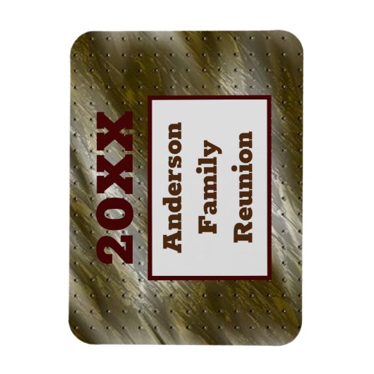 Family Reunion Gold Silver Abstract Keepomwille Magneet (Verticaal)