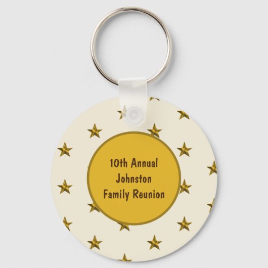 Family Reunion Gold Star Keepomwille Annual Big Ev Sleutelhanger (Voorkant)
