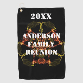 Family Reunion Golf Outing Vivid Lights Celestial Golfhanddoek