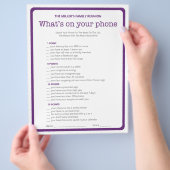 Family Reunion Ice Breaker 2 in 1 games Flyer (Hand)