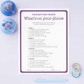 Family Reunion Ice Breaker 2 in 1 games Flyer (Enkel)