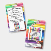 Family Reunion Invitation Badge (Voor- en achterkant)