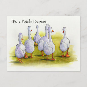Family Reunion Invitation, Gese Group, Waterverf Briefkaart