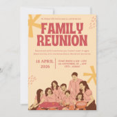 Family Reunion Invitation Sjabloon | Bewerkbare Ga Kaart (Voorkant)