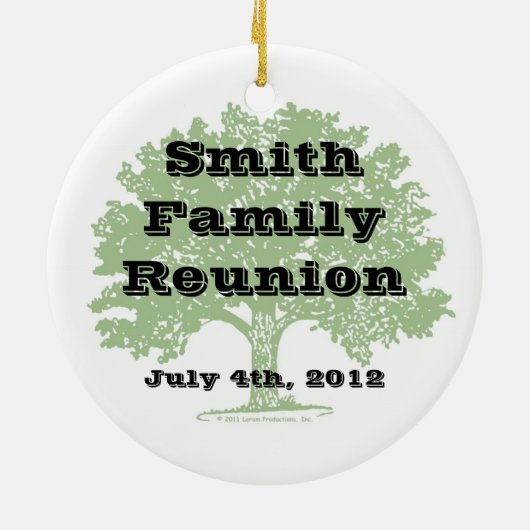 Family Reunion Keepomwille Keramisch Ornament (Achterkant)