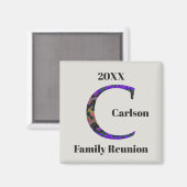 Family Reunion Keepomwille Marked Letter C Monogra Magneet (Voorkant / Achterkant)