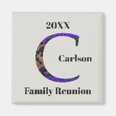 Family Reunion Keepomwille Marked Letter C Monogra Magneet (Voorkant)