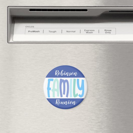 Family Reunion Keepomwille Souvenir Circle Magnet (Insitu (Vaatwasser))