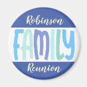 Family Reunion Keepomwille Souvenir Circle Magnet (Voorkant)