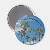 Family Reunion Keepslag Palm Trees en Blue Sky Magneet (Voorkant / Achterkant)