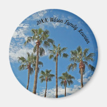Family Reunion Keepslag Palm Trees en Blue Sky
