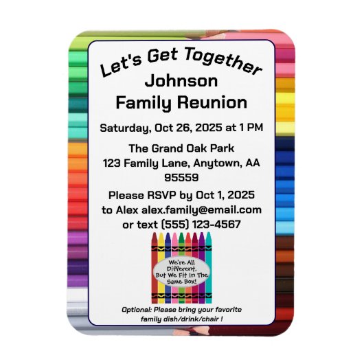 Family Reunion Kitchen Magnet  Magneet (Verticaal)