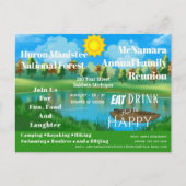 Family Reunion Lake Camp Invitation Briefkaart (Voorkant)