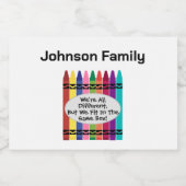 Family Reunion Mini Sparkling Wine Bottle Labels Sparkling Wijnetiket (Enkel label)