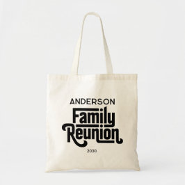 Family Reunion Minimalist Black White Classic Tote Bag