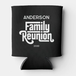 Family Reunion Modern Black White Potluck Drink Blikjeskoeler