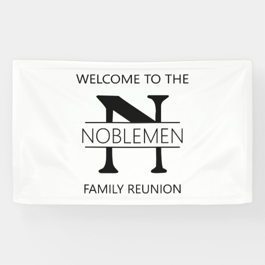 Family Reunion MONOGRAM Large Banner (Horizontaal)