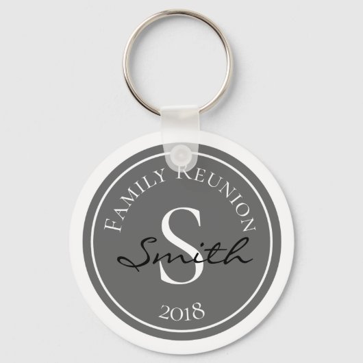 Family Reunion Monogram Sleutelhanger (Voorkant)