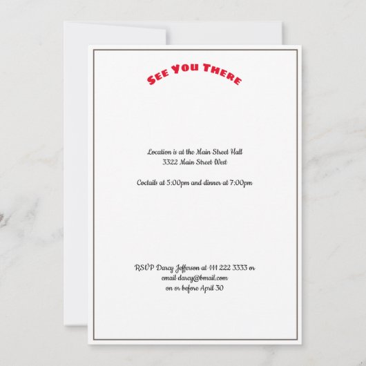 Family Reunion Old Homestead Save Date Invitation  Save The Date (Achterkant)