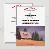 Family Reunion Old Homestead Save Date Invitation  Save The Date (Voorkant / Achterkant)