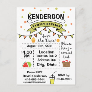 Family Reunion ontwerp Briefkaart