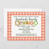 Family Reunion ontwerp Briefkaart (Voorkant / Achterkant)