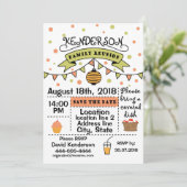 Family Reunion ontwerp Kaart (Staand voorkant)