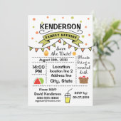 Family Reunion ontwerp Kaart (Staand voorkant)