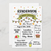 Family Reunion ontwerp Kaart (Voorkant / Achterkant)