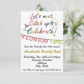 Family Reunion ontwerp Kaart (Staand voorkant)