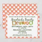 Family Reunion ontwerp Kaart (Voorkant / Achterkant)