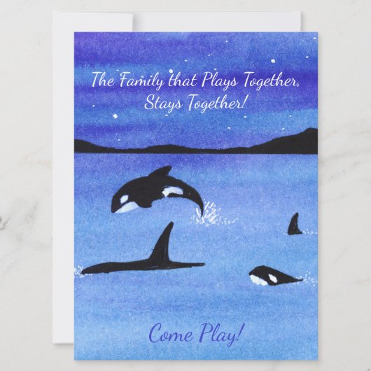 Family Reunion Orca Kaart (Voorkant)