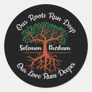 Family Reunion Our Roots Run Deep Salomon Ronde Sticker